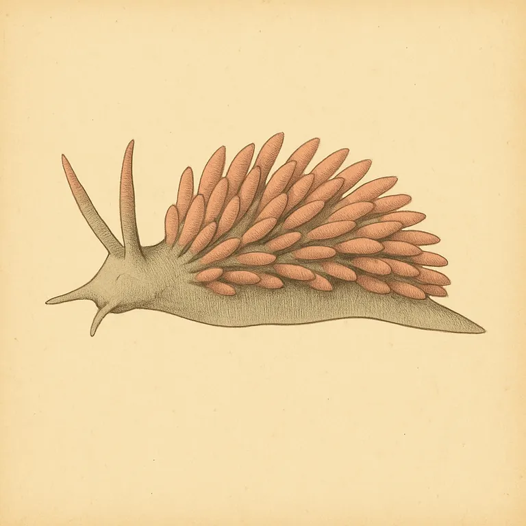 Berghia (Glasrosen-Nacktschnecke) (Berghia stephanieae)