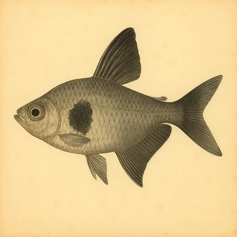 Zwarte fantoomtetra (Hyphessobrycon megalopterus)