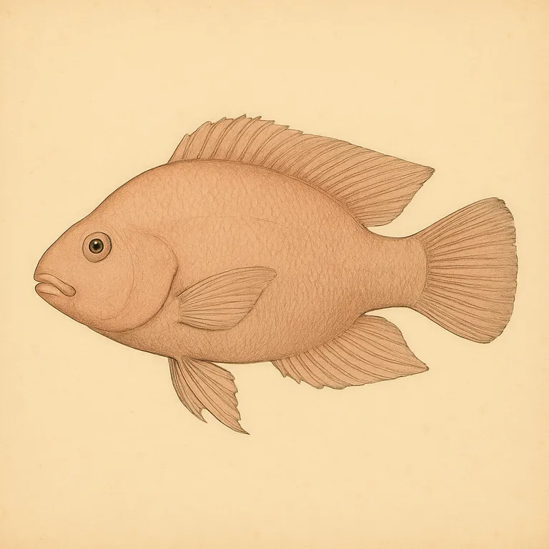 Bloedpapegaai-cichlide (Amphilophus citrinellus × Vieja melanurus)