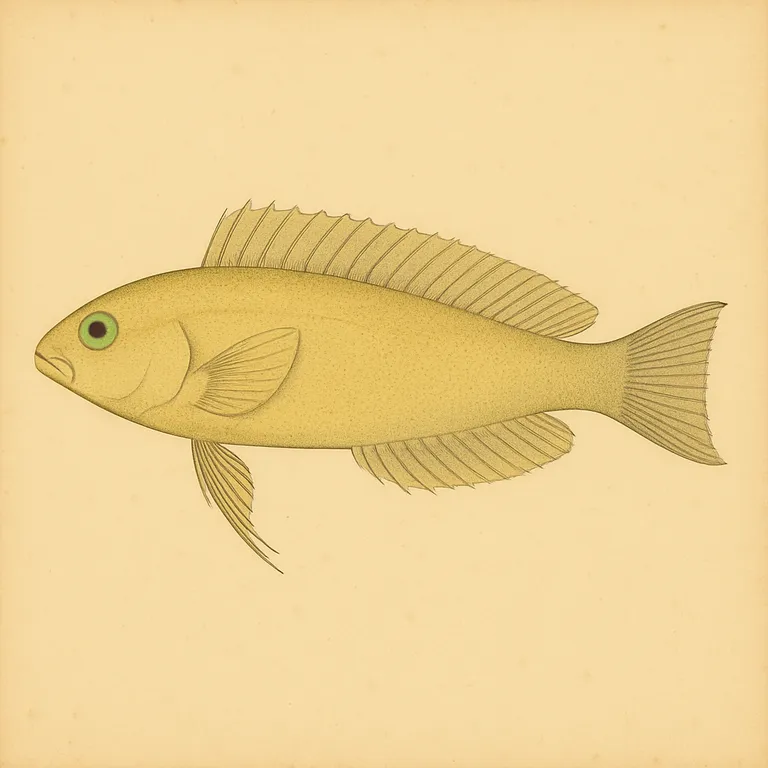 Gelber Säbelzahnschleimfisch (Meiacanthus oualanensis)