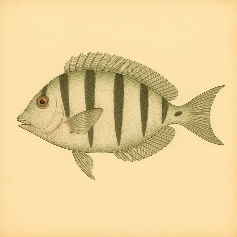 Gevangenis-doktersvis (Acanthurus triostegus)