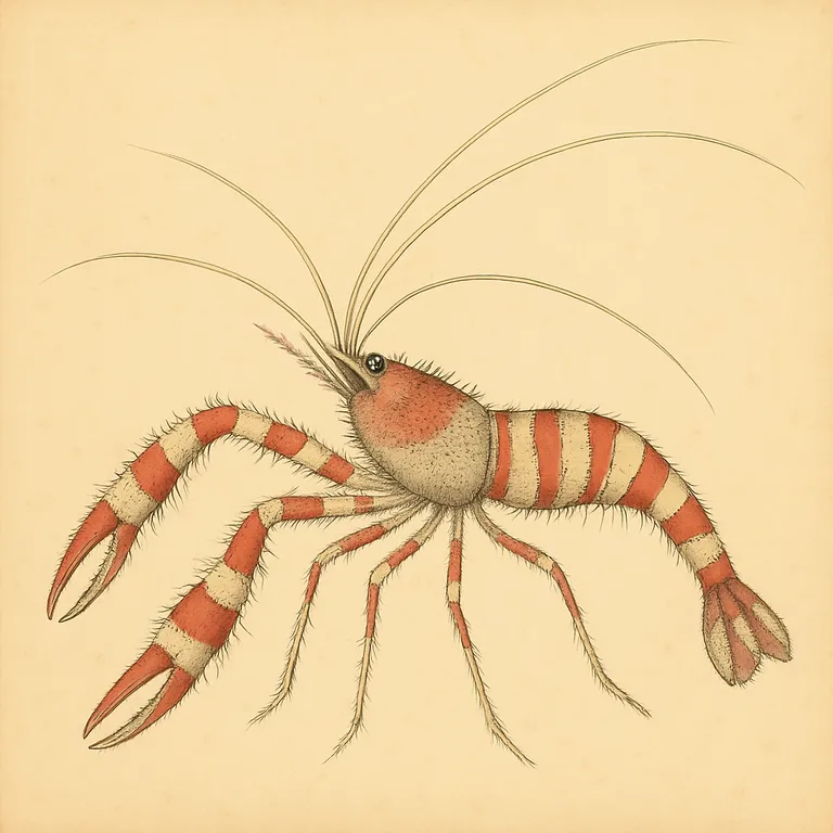 Bokser-garnaal (Stenopus hispidus)
