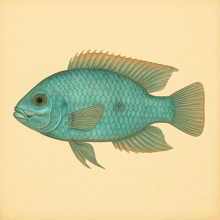 Blauwe acara (Andinoacara pulcher)