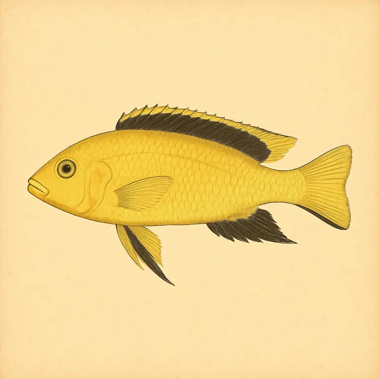 Gele labidochromis (Labidochromis caeruleus)