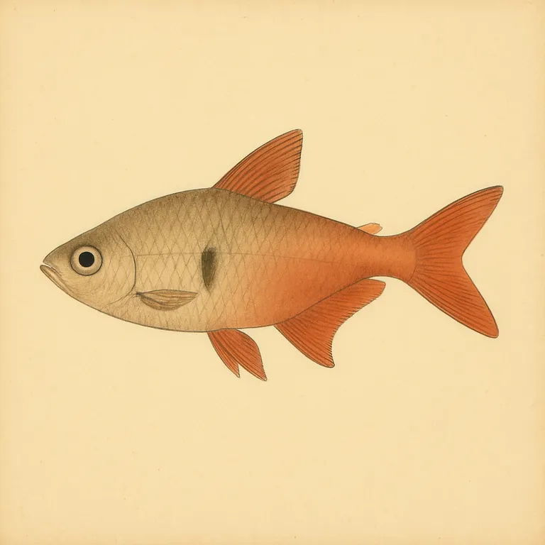 Vuurrode tetra (Hyphessobrycon flammeus)