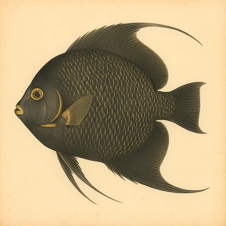 Franse keizersvis (Pomacanthus paru)