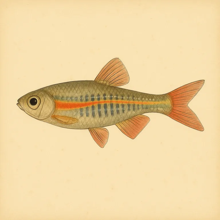 Rubinbärbling (Glühlichtbärbling) (Danio choprae)