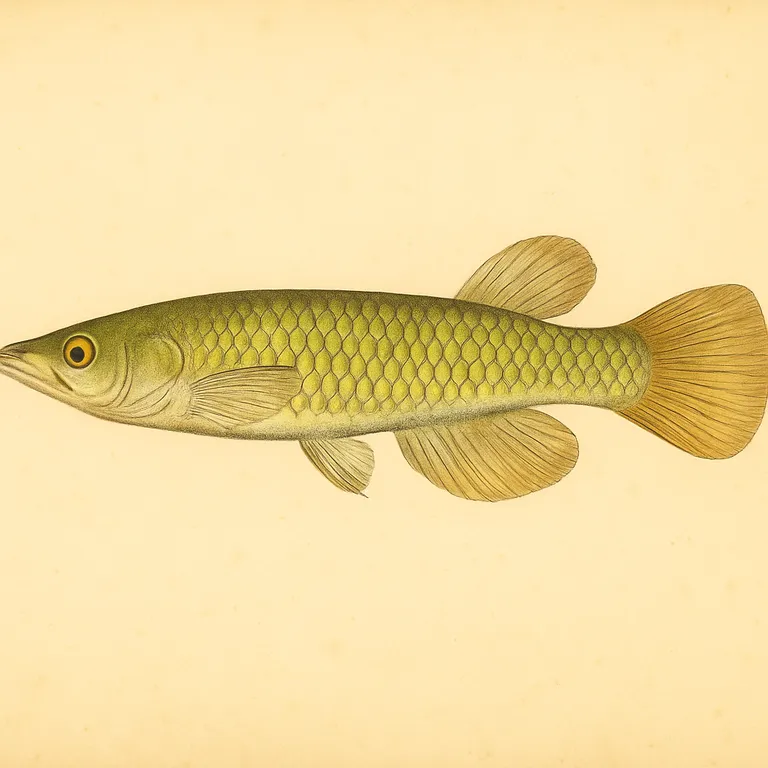 Gestreepte snoekkop (golden wonder) (Aplocheilus lineatus)