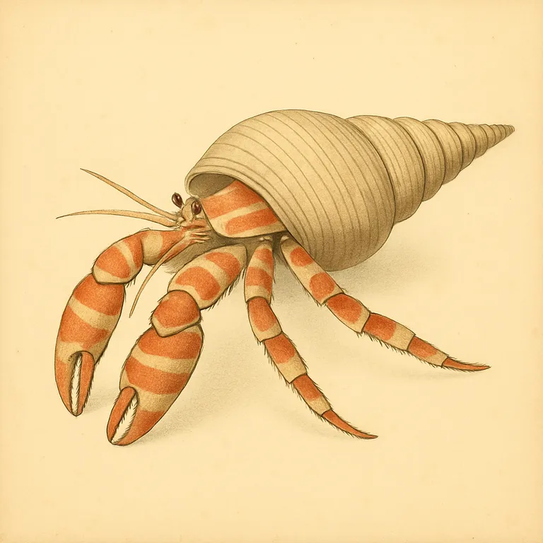 Halloween-Einsiedler (Ciliopagurus strigatus)