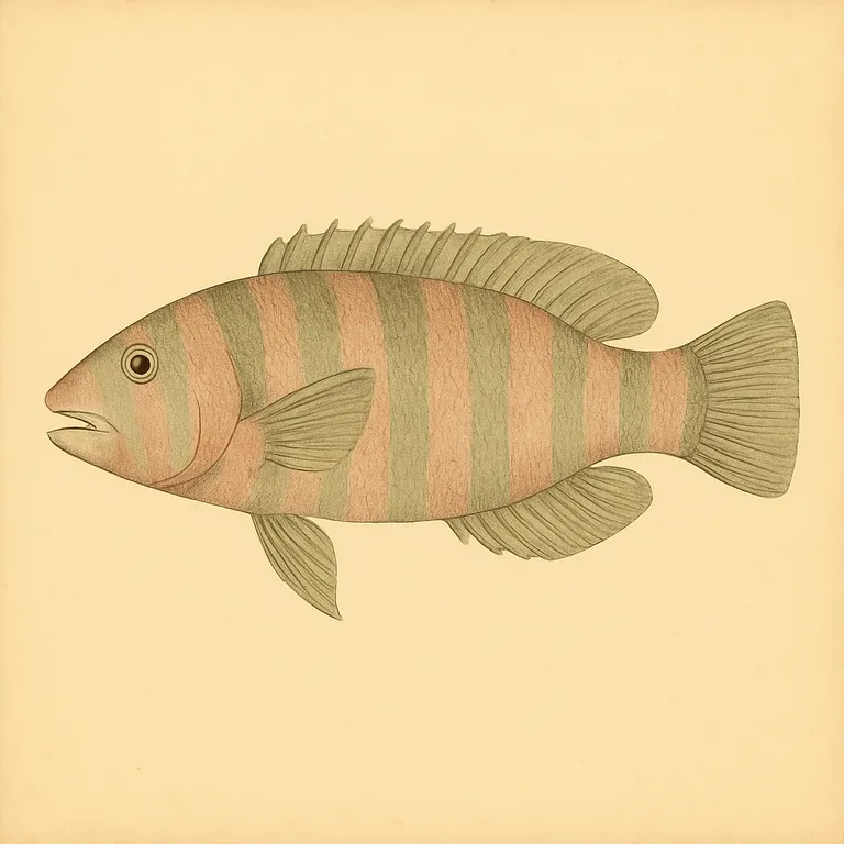 Harlequin tuskfish (Choerodon fasciatus)