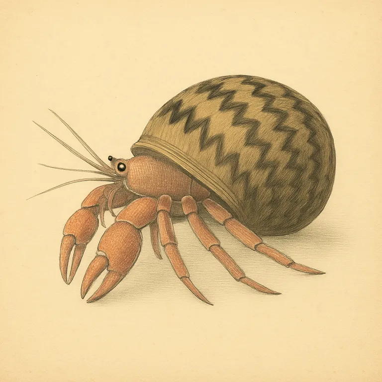 Heremietkreeft (roodpoot) (Clibanarius sp.)