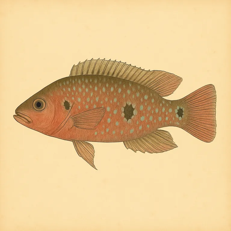 Juweelcichlide (Hemichromis bimaculatus)