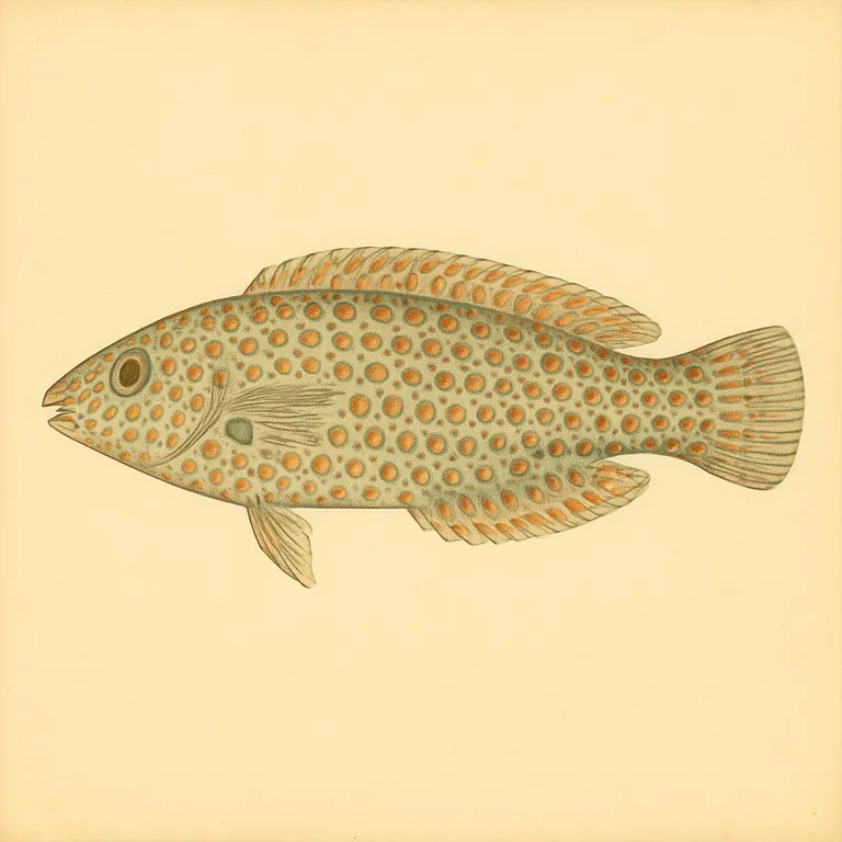 Luipaard-lipvis (Macropharyngodon meleagris)