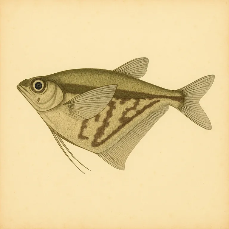 Gemarmerde bijlzalm (Carnegiella strigata)