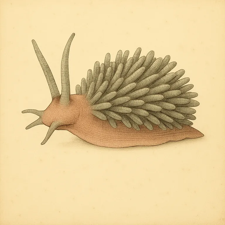 Montipora-eating nudibranch (Phestilla sp.)