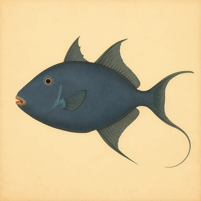 Roodtand-trekkervis (Odonus niger)