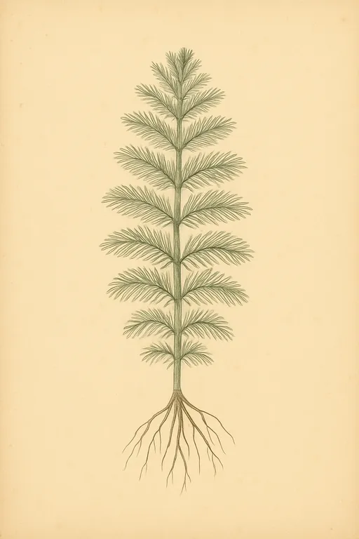 Milenrama acuática (Myriophyllum aquaticum)