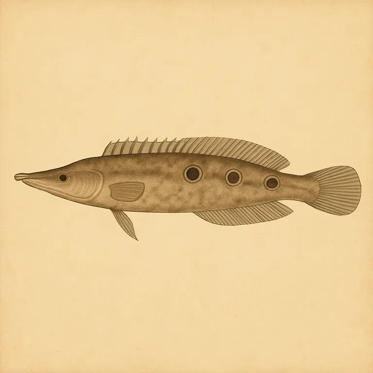 Pauwoog-doornaal (Macrognathus siamensis)