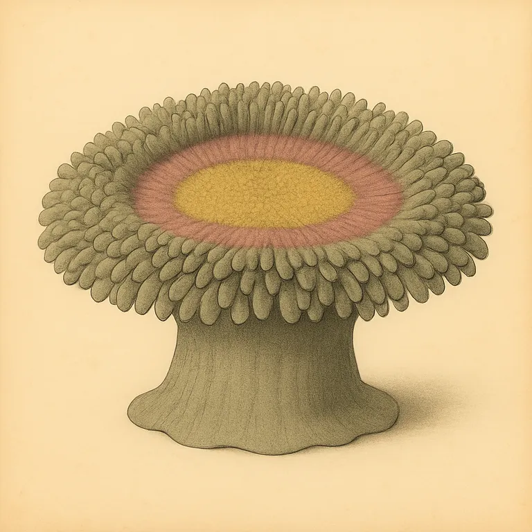 Anémona pizza (Cryptodendrum adhaesivum)