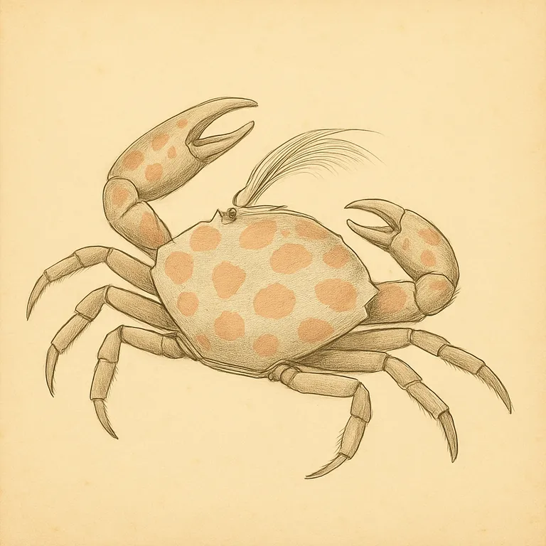 Porseleinkrab (Neopetrolisthes maculatus)