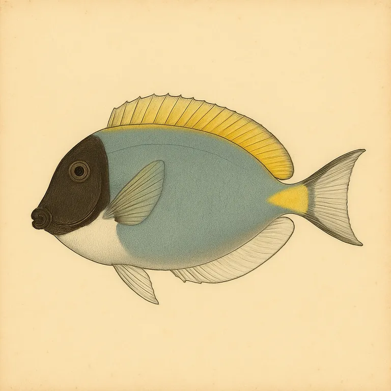 Poederblauwe doktersvis (Acanthurus leucosternon)