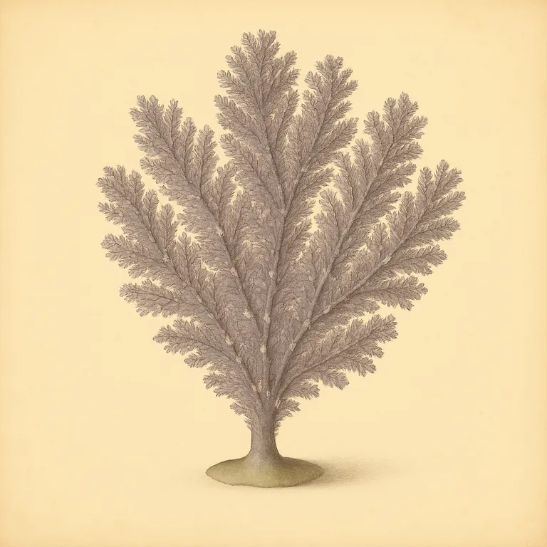 Paarse zeepluim-gorgoon (Muriceopsis flavida)