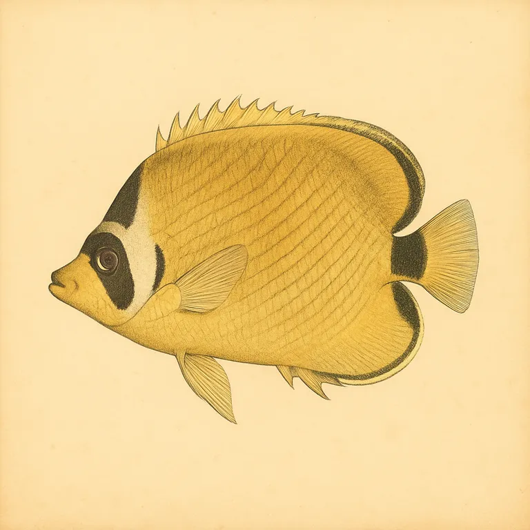 Wasbeer-koraalvlinder (Chaetodon lunula)