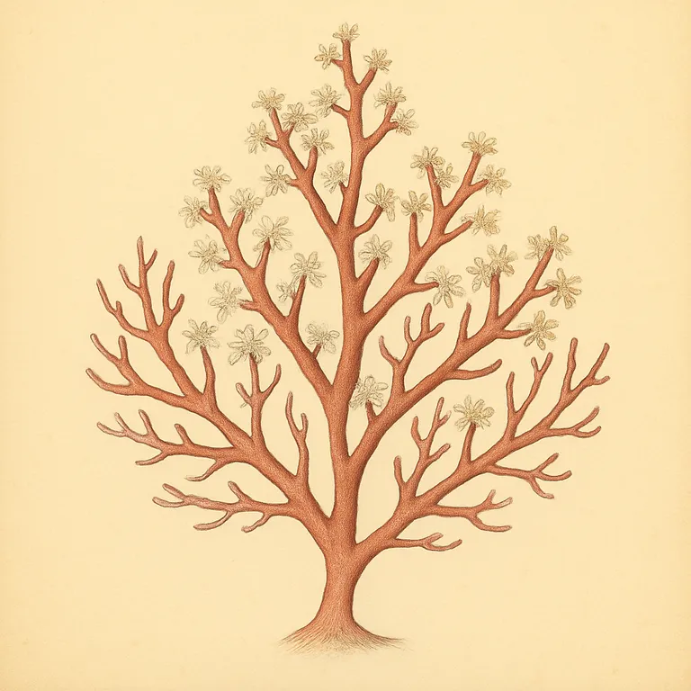 Rode boomgorgoon (niet-fotosynthetisch) (Diodogorgia nodulifera)