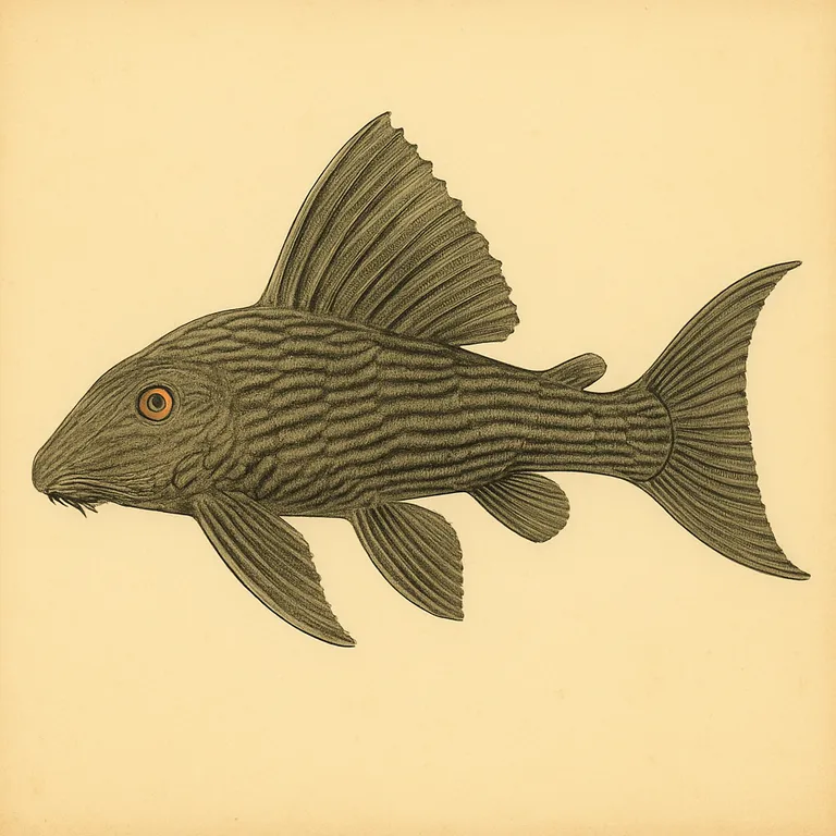 Koningspleco (Panaque nigrolineatus)