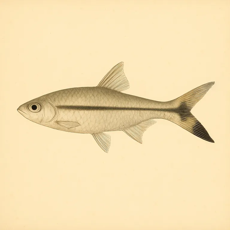 Schaarstaartrasbora (Rasbora trilineata)