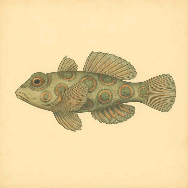 Pesce mandarino maculato (Synchiropus picturatus)
