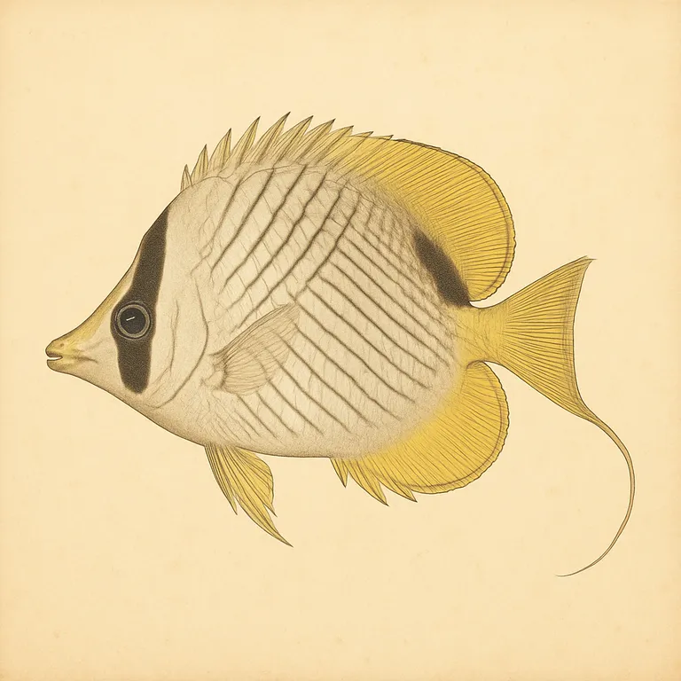 Draadvin-koraalvlinder (Chaetodon auriga)
