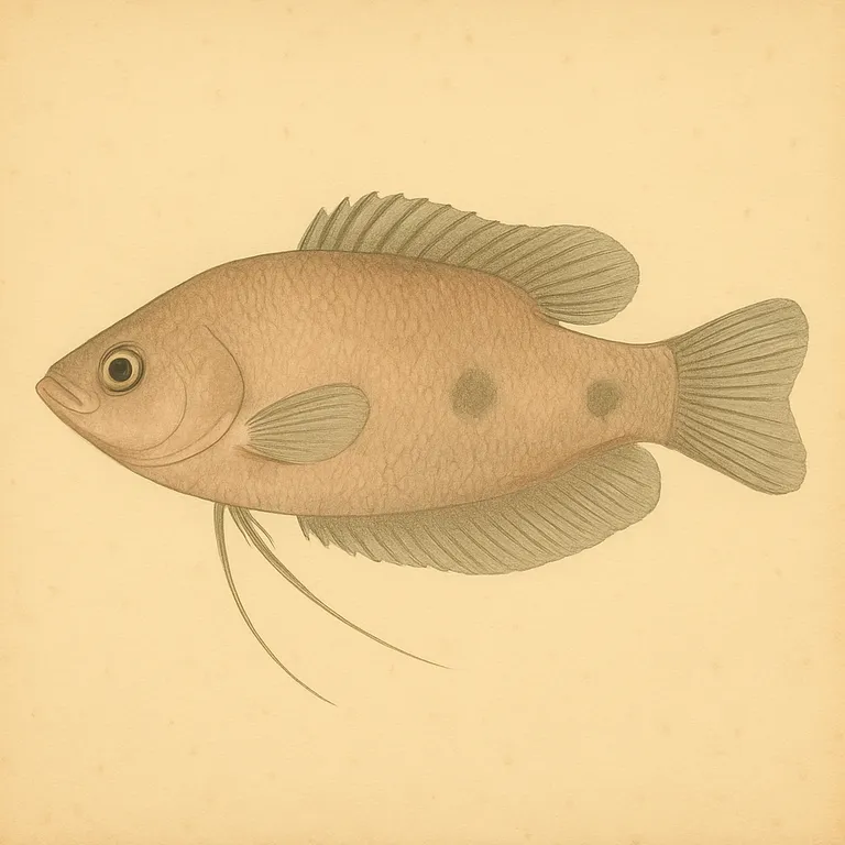 Driepuntsgoerami (Trichopodus trichopterus)