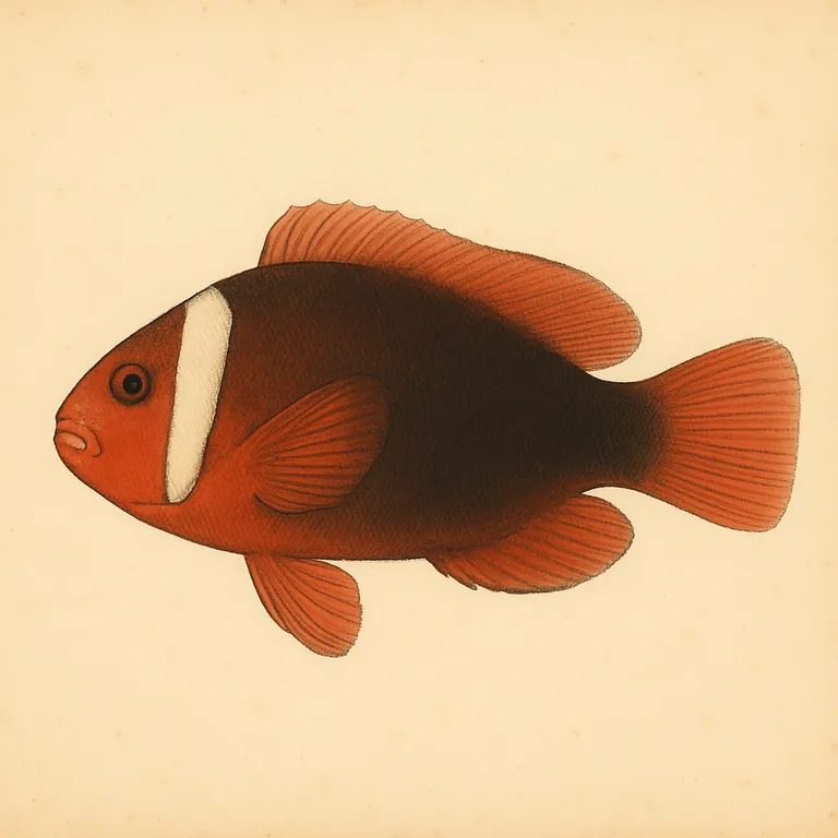 Tomaat-clownvis (Amphiprion frenatus)