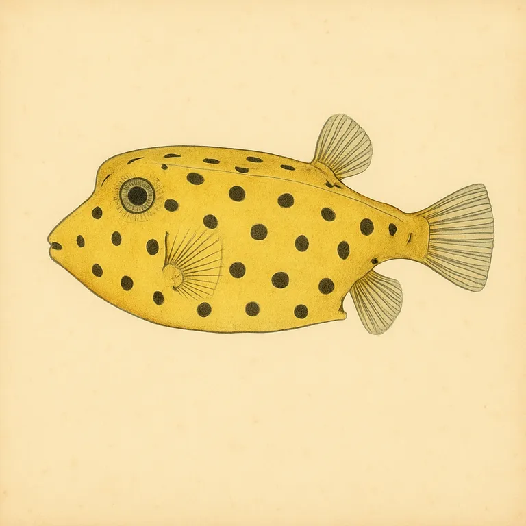 Gele koffervis (Ostracion cubicum)