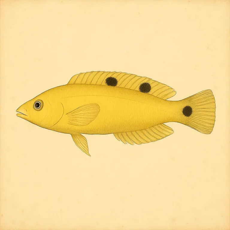 Gele lipvis (Halichoeres chrysus)