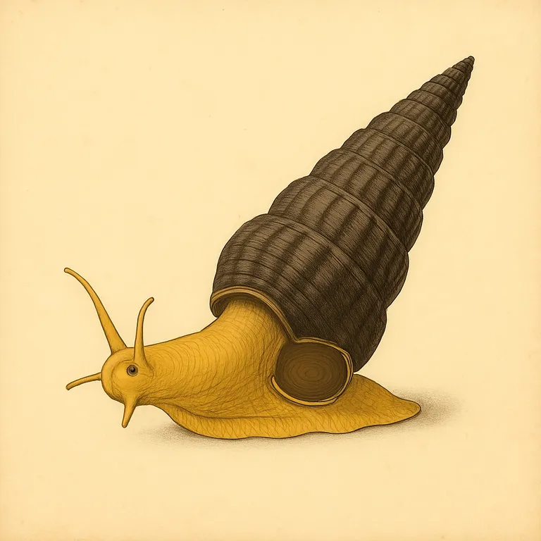 Lumaca coniglio gialla (Tylomelania zemis)