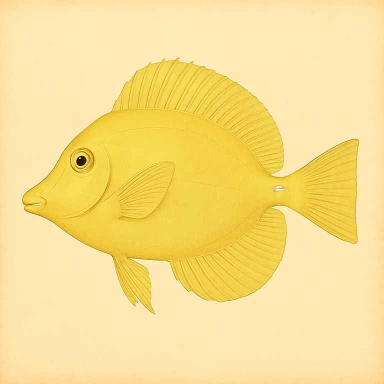 Gele doktersvis (Zebrasoma flavescens)